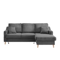 Ecksofa Valentina - Naturfarben/Grau, Design, Textil (228/150cm) - P & B