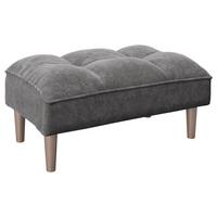 Hocker Scarlett - Anthrazit, KONVENTIONELL, Textil (88/43,5/57cm) - Playboy
