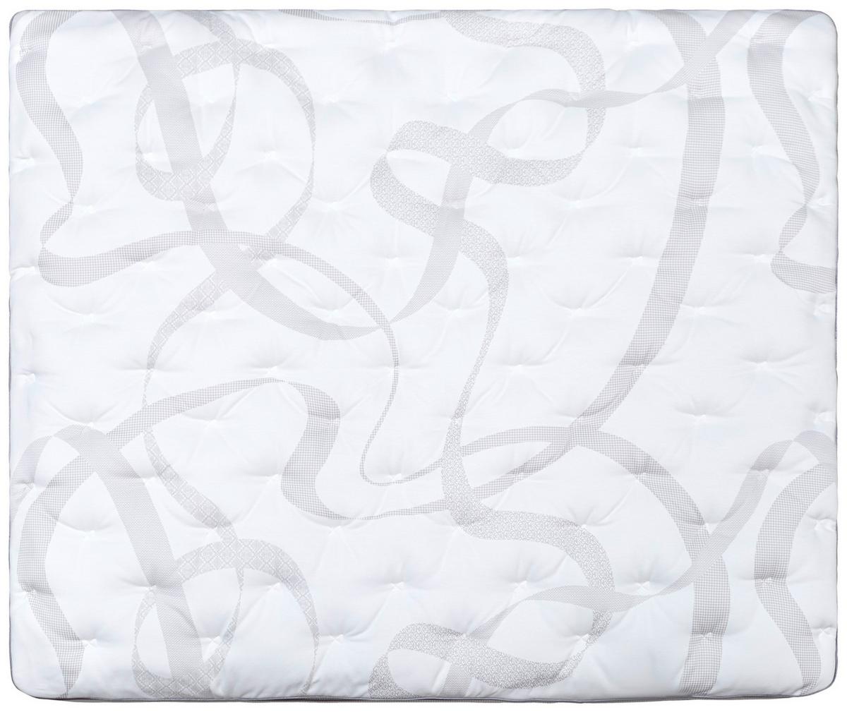 Taschenfederkernmatratze Biblos 90x200 cm H3 H: 21 cm - Weiß/Grau, Basics, Textil (90/200cm) - Livetastic
