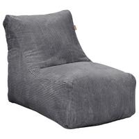 Sitzsack Luno Cord grau, Indoor, B: 70cm - Grau, Basics, Textil (70/70/100cm)