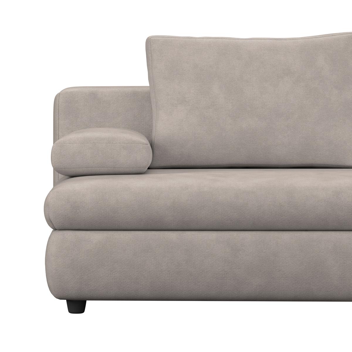 Schlafsofa Oslo Schwarz, Lf: 200x140 cm - Schwarz, Trend, Holz/Kunststoff (205/72/100cm)