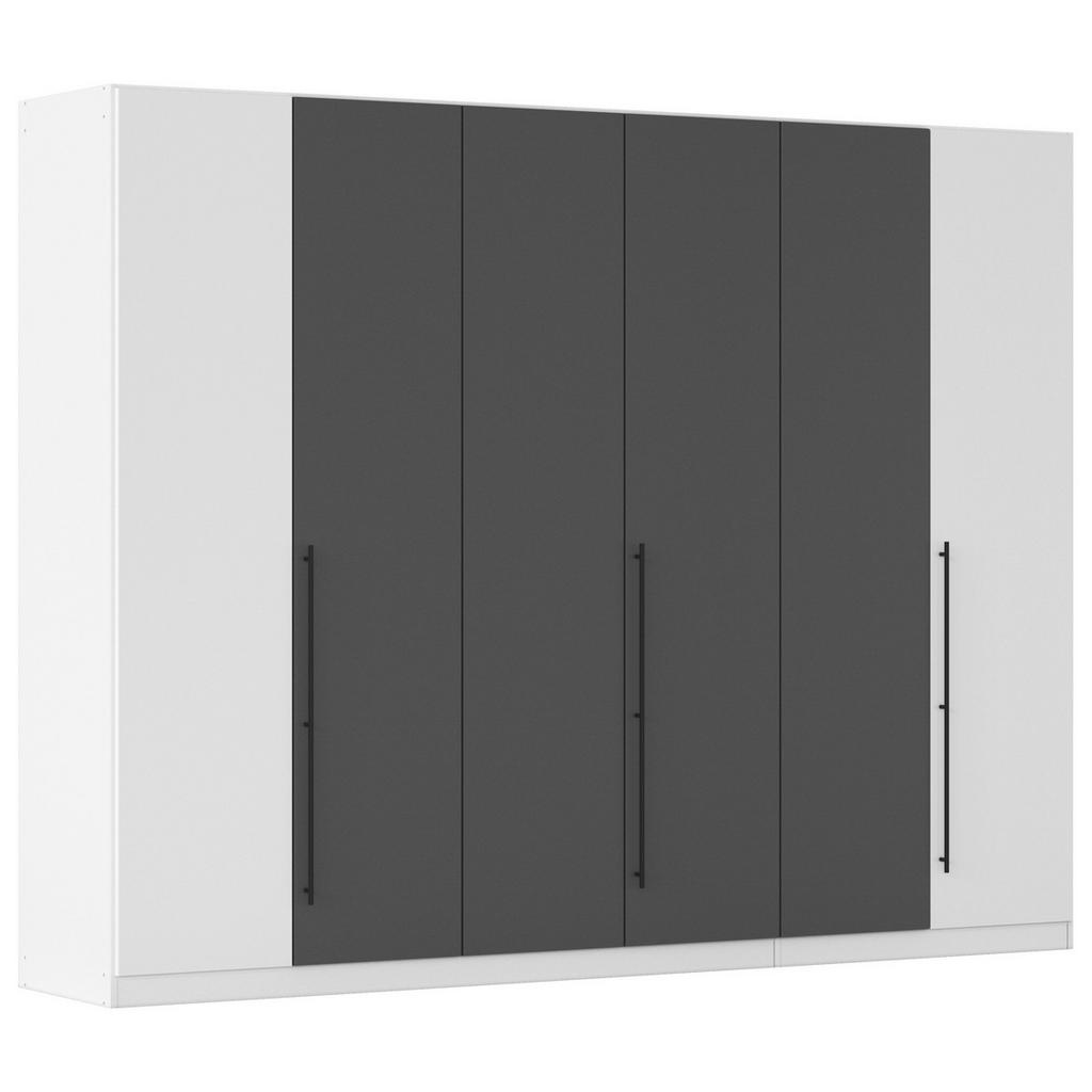 Kleiderschrank Safari Grau/Weiß B: 271cm
