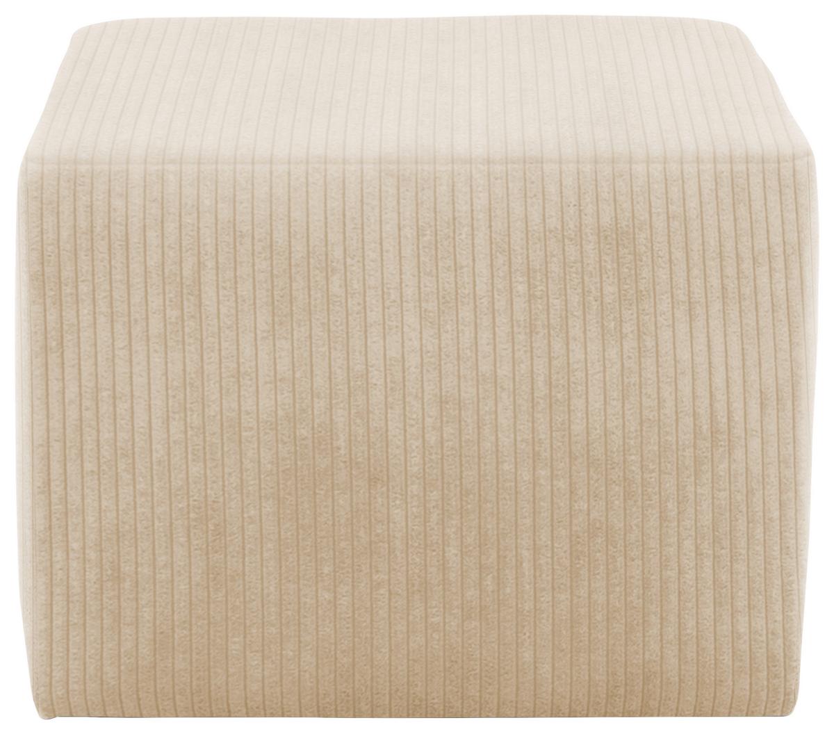 Hocker Creme B: 59 Cm - Creme/Schwarz, Design, Textil (59/44/59cm) - MID.YOU
