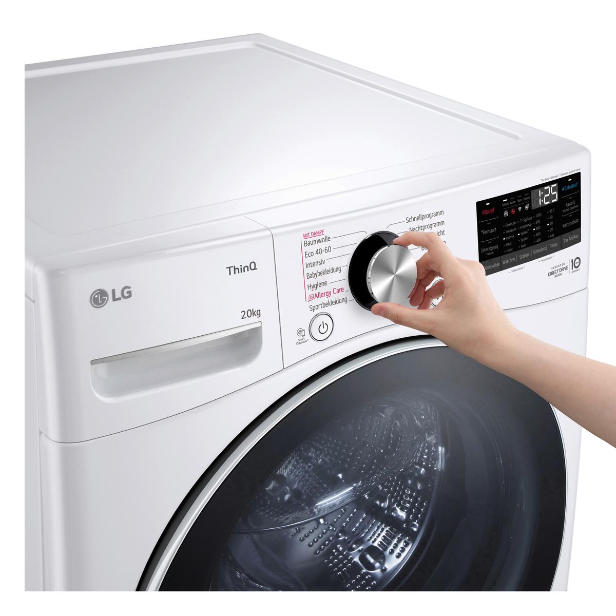 Waschmaschine LG F0wvt202 - Weiß, Basics, Metall (70/99/83cm) - LG