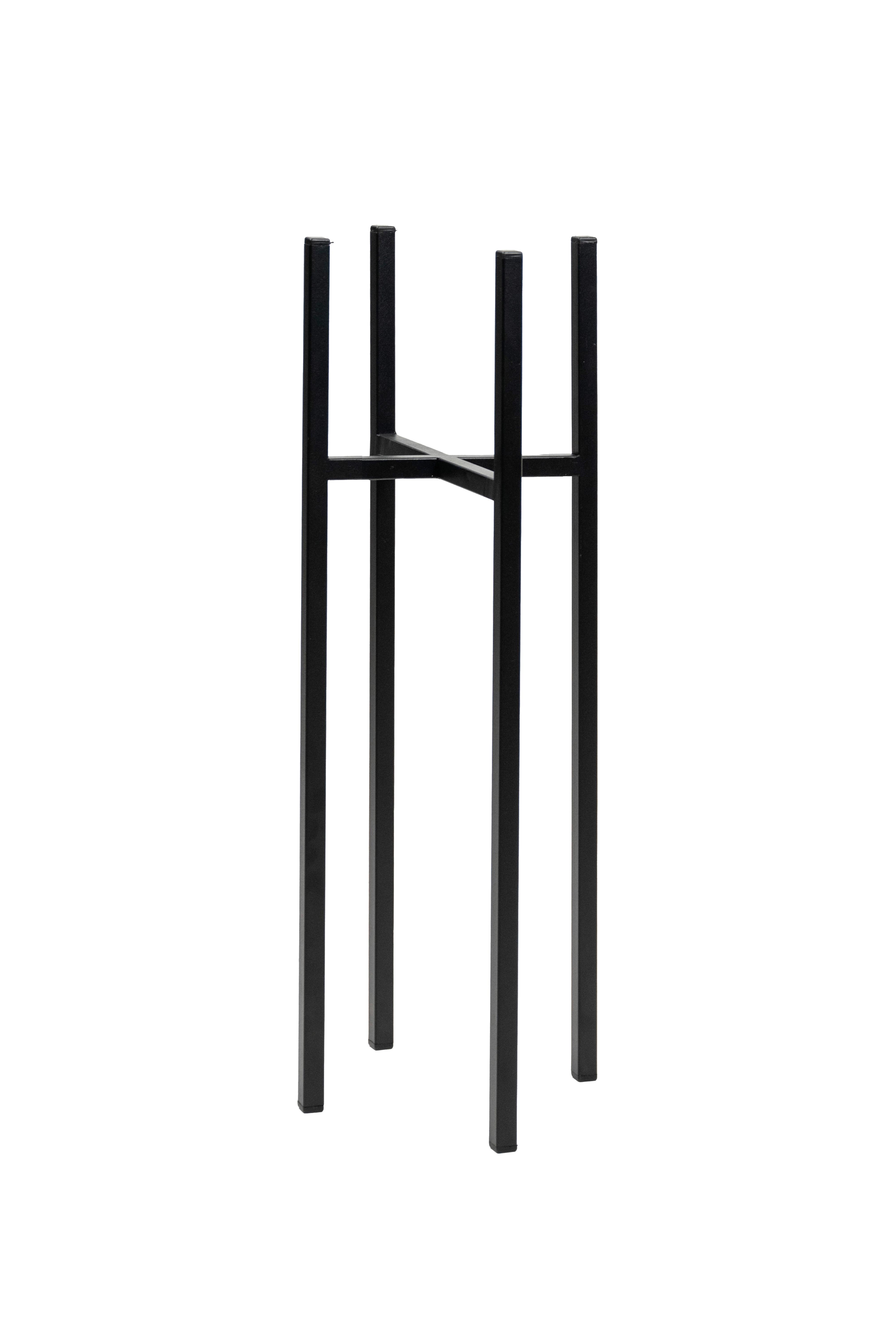 Blumenständer Aluminium Schwarz Bxhxt: 22x60x22 Cm - Schwarz, Basics, Metall (22/60/22cm)