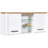 Závěsná skříňka SAN SAN - bílá/barvy stříbra, Moderní, kov/kompozitní dřevo (130,3/57,5/33cm) - Mömax