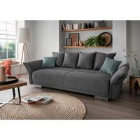 Bigsofa Pera, Anthrazit B: 242 cm - Chromfarben/Anthrazit, MODERN, Textil (242/71/90/131cm) - Livetastic