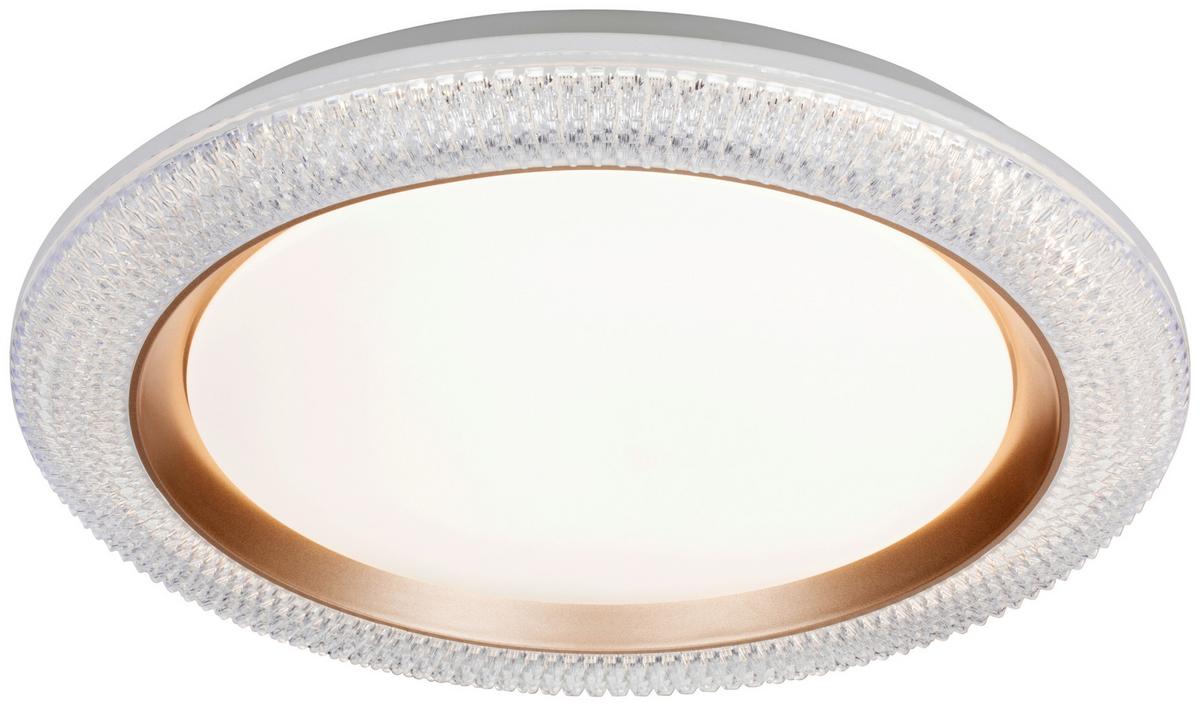 Led Mennyezeti Lámpa Marco - aranyszínű/fehér, Konventionell, műanyag/fém (40cm) - Luca Bessoni