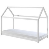 Hausbett Cabane 90x200 cm Weiß - Weiß, MODERN, Holz (90/200cm) - MID.YOU