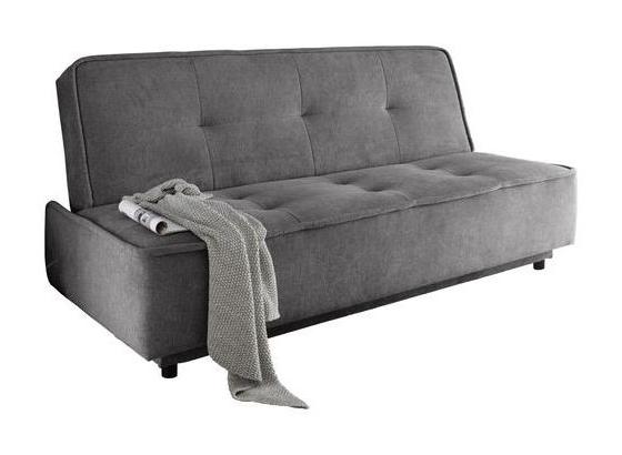 Schlafsofa Delia B: ca. 206 cm - Dunkelgrau/Schwarz, MODERN, Holzwerkstoff/Textil (206/95/95cm) - Carryhome Schlafsofa Delia B: ca. 206 cm - Dunkelgrau/Schwarz, MODERN, Holzwerkstoff/Textil (206/95/95cm) - Carryhome