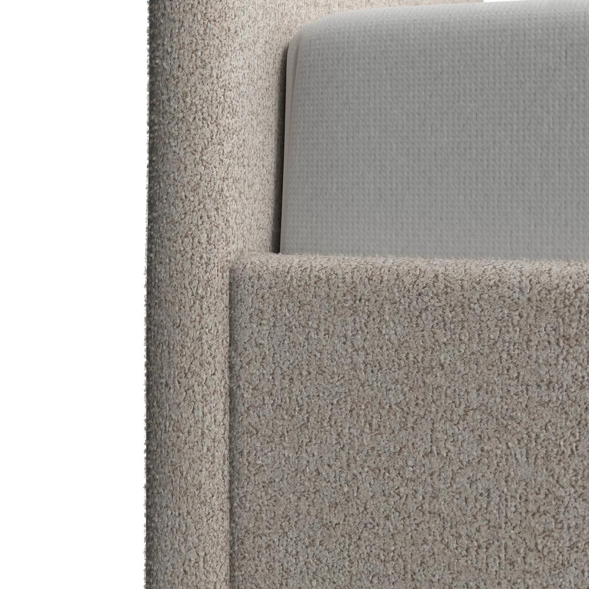 Detská posteľ BELLY 90x200, poťah buklé - béžová, Modern, drevo/textil (90/200cm) - Bessagi Kids
