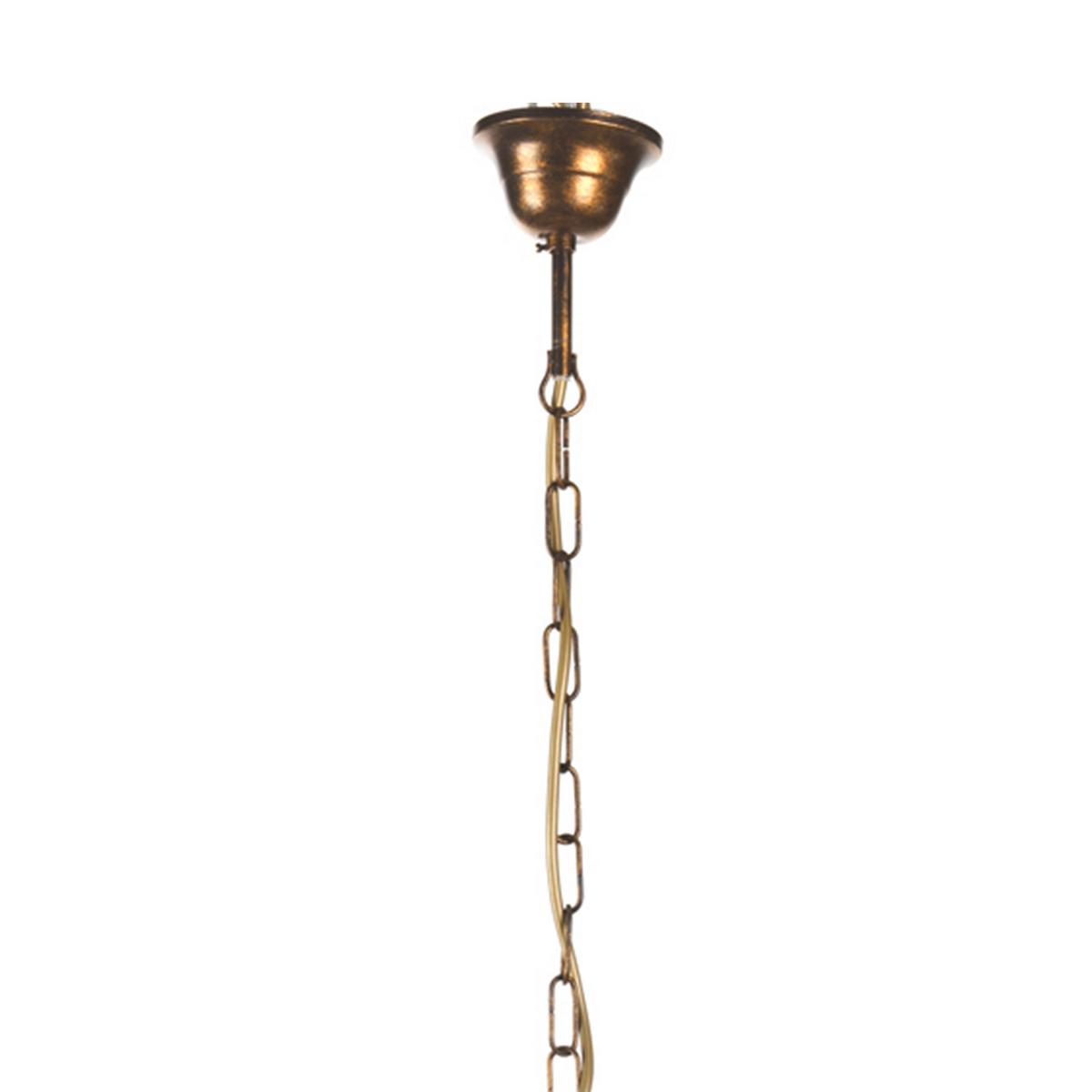 Hängeleuchte Corinne Braun L: 85 cm - Braun, Basics, Metall (85/30/110cm)