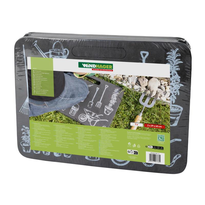 Térdelőpárna Kniekissen Motivum - fekete/fehér, Basics (39,5/2,5/29cm) - Windhager