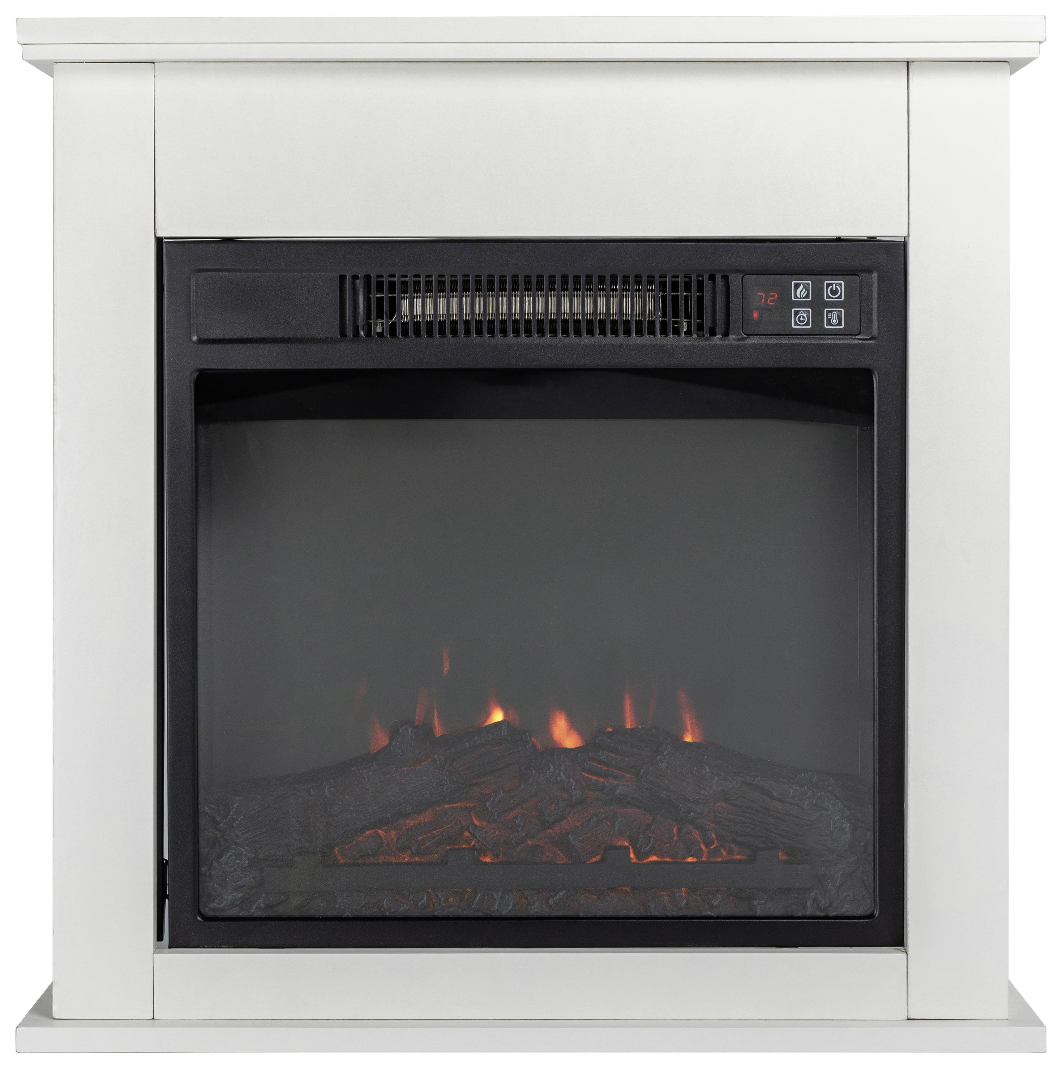 Weißen Elektrokamin mit Dimmer kaufen