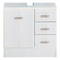 Waschbeckenunterschrank Rallye B: 60cm, Weiß Dekor - Weiß, KONVENTIONELL, Holzwerkstoff (60/56/35cm) - Held