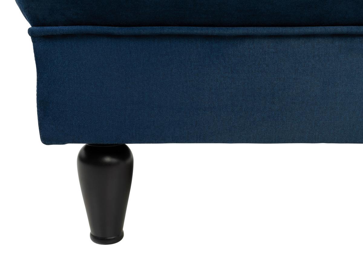 Hocker Cupido - Schwarz/Dunkelblau, Design, Textil (82/44/82cm) - MID.YOU