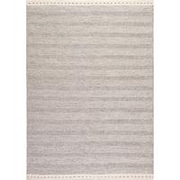 Flachwebteppich My Jaipur - Silberfarben, Natur, Textil (160/230cm) - Obsession