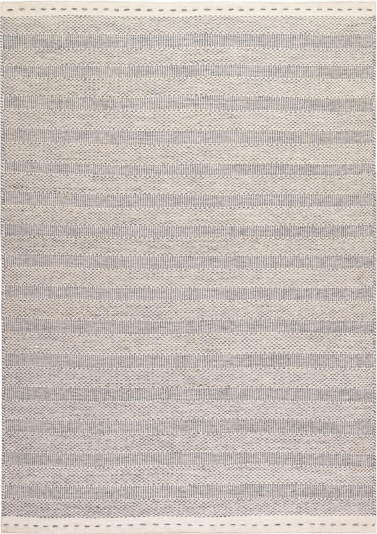 Flachwebteppich My Jaipur - Silberfarben, Natur, Textil (160/230cm) - Obsession