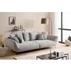 Bigsofa Triton Dunkelgrau B: 311 cm - Dunkelgrau/Schwarz, Design, Textil (311/95/130cm) - Livetastic