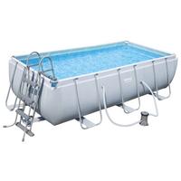 Pool 613-56441 - Weiß, Basics, Kunststoff (404/201/100cm) - Bestway