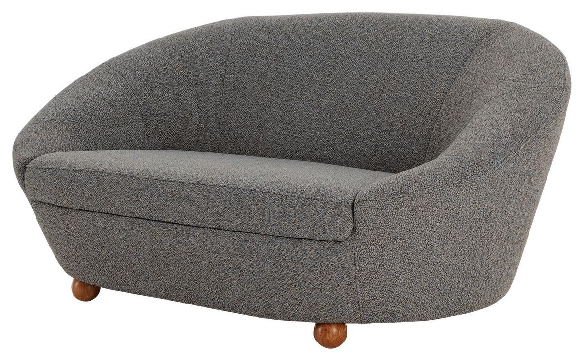 2-sitzer-sofa Looks Iv - Blau/Eichefarben, Design, Textil (178/82/114cm) - LOOKS by W.Joop