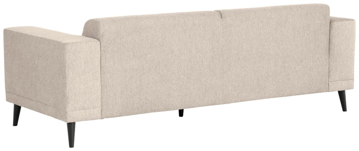 3-Sitzer-Sofa Oslo Beige B: 218 cm - Beige/Schwarz, Design, Textil (218/77/93cm) - MID.YOU