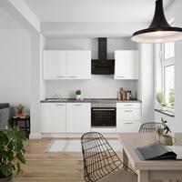 KÜCHENLEERBLOCK TOUCH HIGH - LINE, H9 RECHTS - Weiß/Grau, MODERN, Holzwerkstoff (240cm) - Nobilia