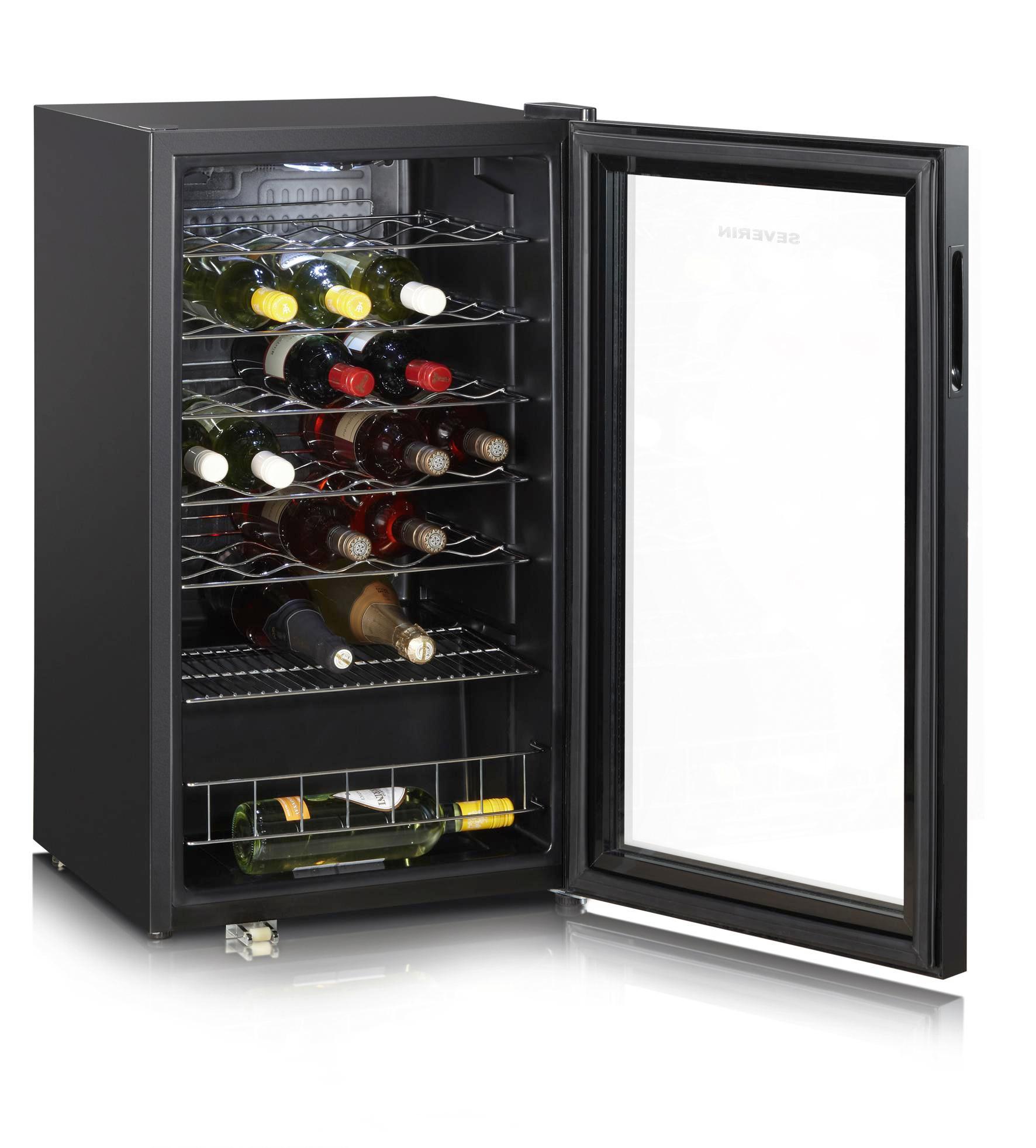 Severin Weinkühlschrank Ks 9894 46 Liter - Schwarz, KONVENTIONELL, Glas/Metall (48/84/47cm) - Severin