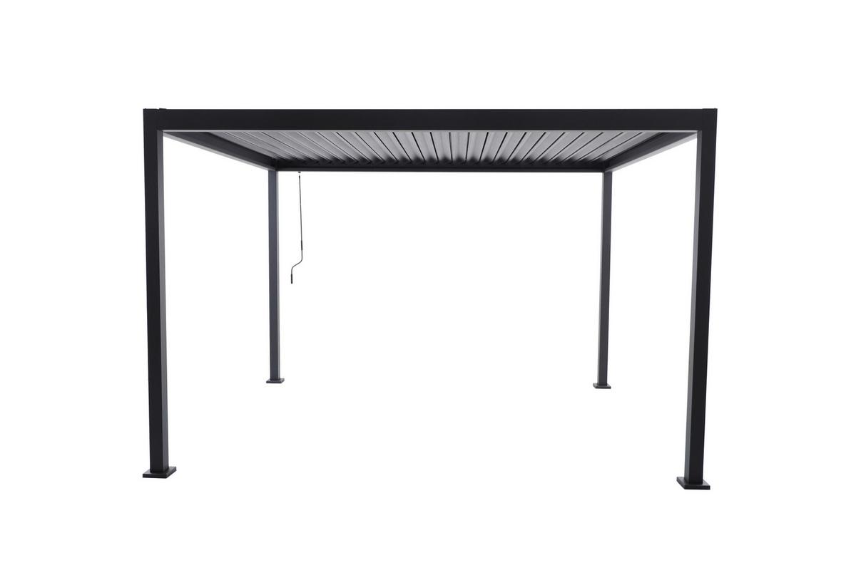 Pergola Origin +90 Ca. 3x3,6m Aluminium,lamellen Verstellbar - Anthrazit, Basics, Metall (359/296/238cm) - Gardenson