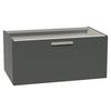 Waschtischunterschrank Taupegrau, B: 80 cm - Taupe/Schieferfarben, MODERN, Holzwerkstoff (80/36/49cm) - Vertico