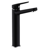 Waschtischarmatur Soho Ehm Schwarz - Chromfarben/Schwarz, Basics, Metall (4,5/27/16cm) - Sanotechnik