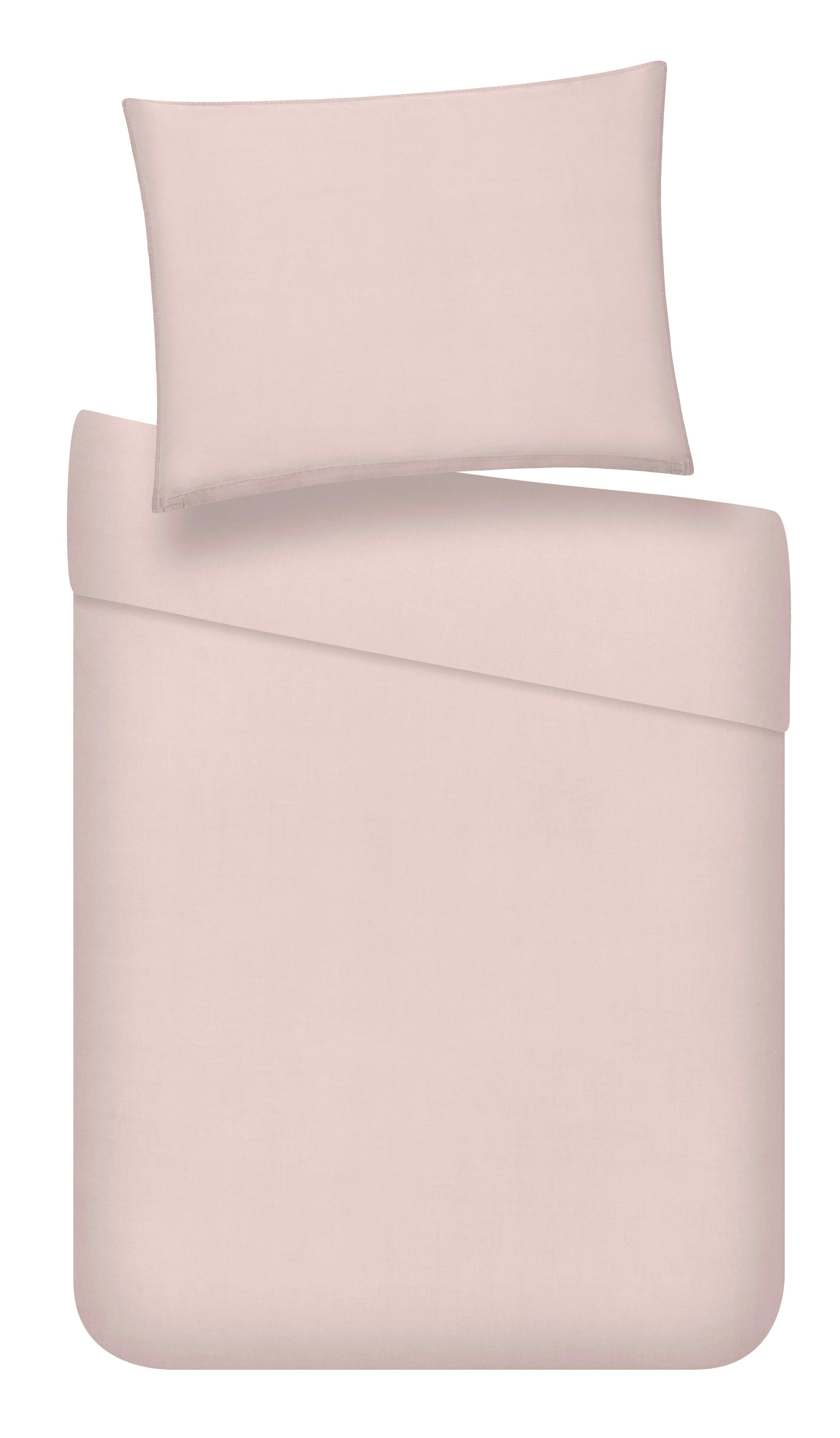 POVLEČENÍ Stone Washed, 140/200cm - růžová, Romantický / Rustikální, textil (140/200cm) - Modern Living