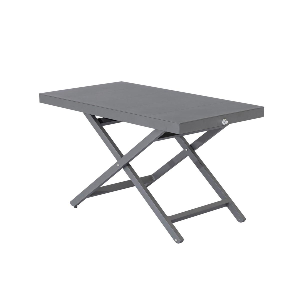 Loungetisch Merino Designo - Anthrazit, MODERN, Kunststoff/Metall (110/62/60cm) - Gardenson