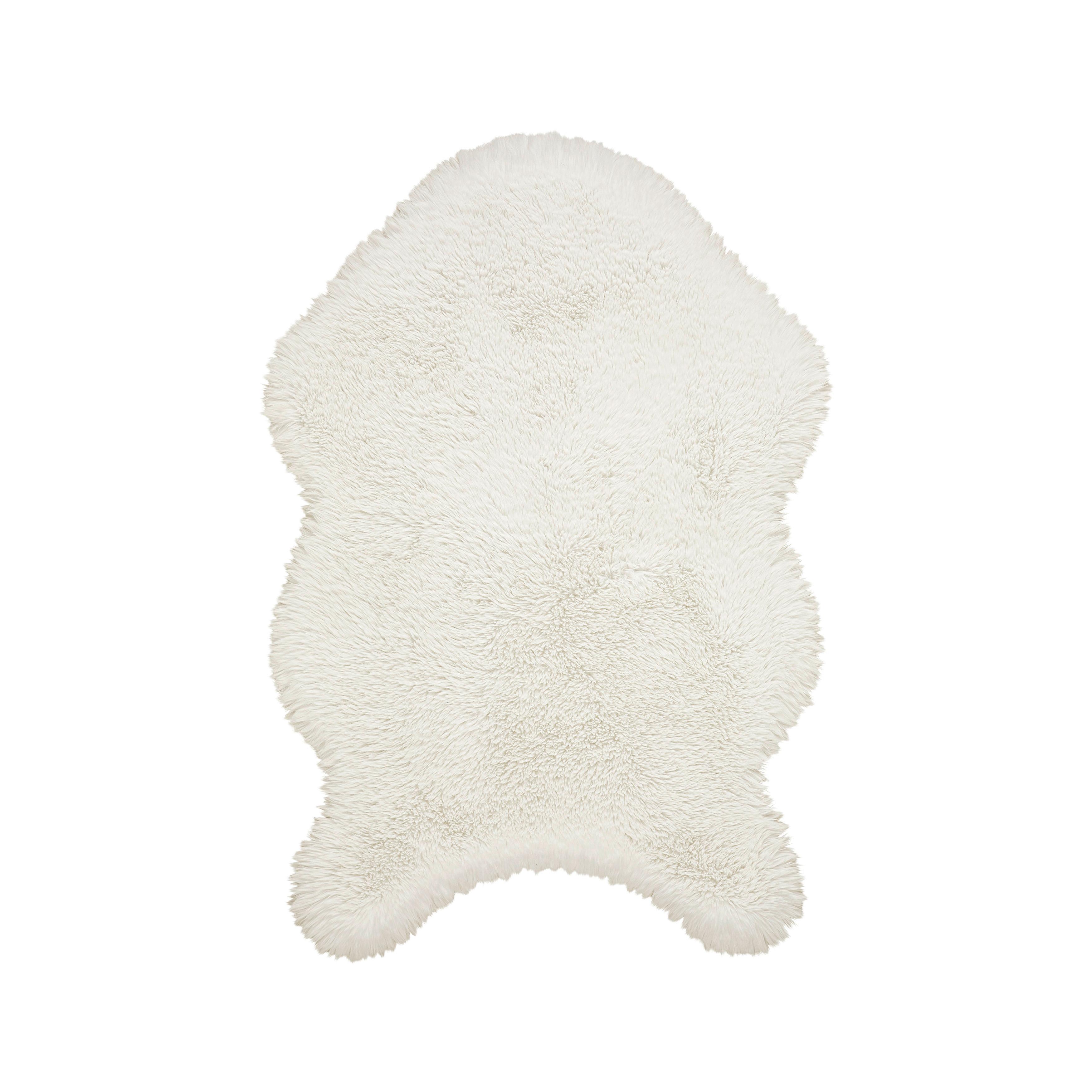 UMELÁ KOŽUŠINA Emil, 60/90cm - sivá/biela, Konventionell, kožušina (60/90cm) - Mömax