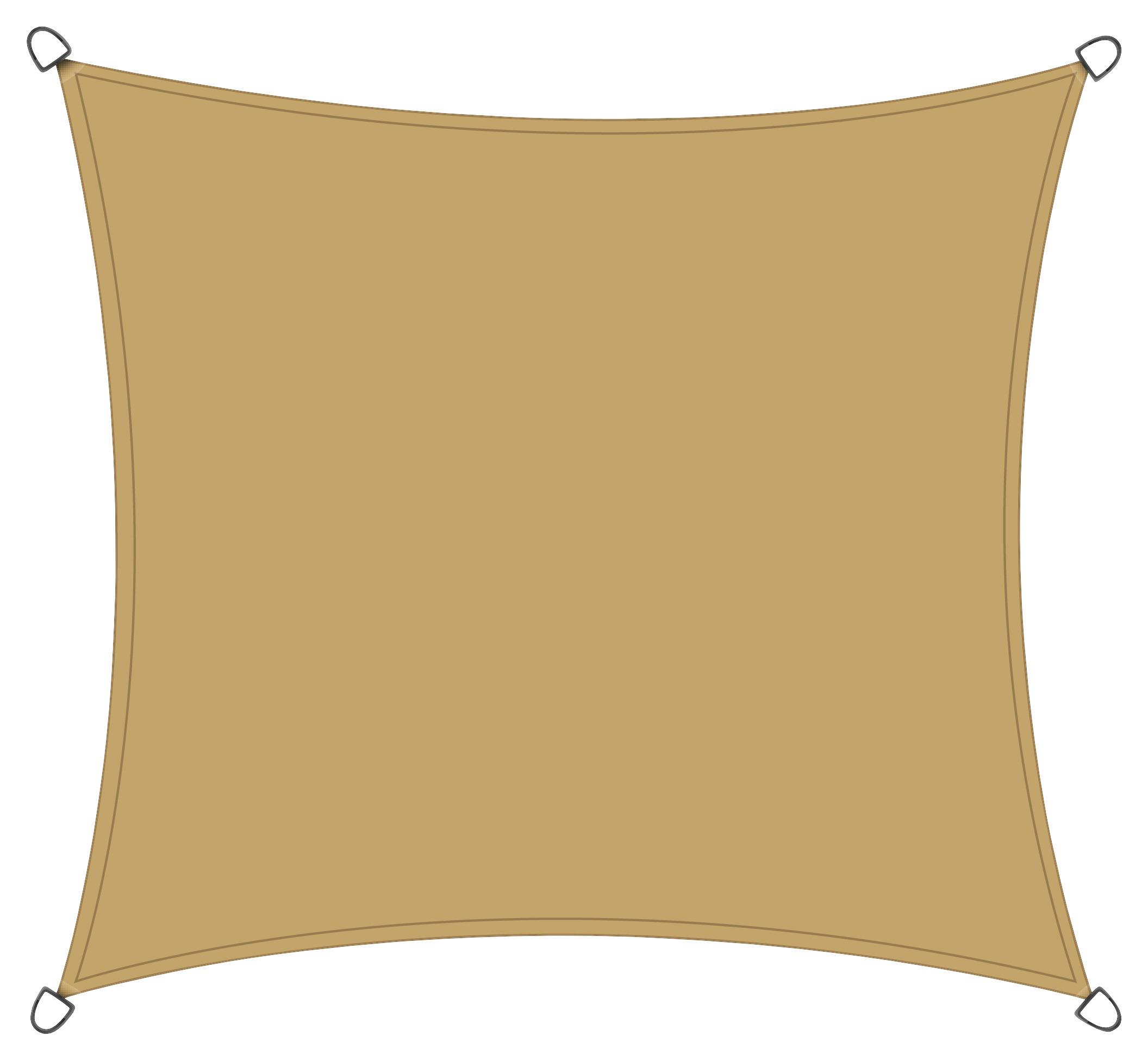 Sonnensegel H16887 - Sandfarben, MODERN, Textil/Metall (360/360/360cm) - Siena Garden