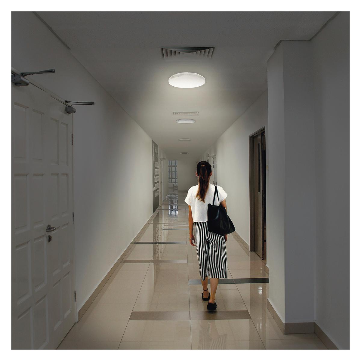 STROPNÉ LED SVIETIDLO TORI - biela, Basics, plast (22/22/5.3cm)