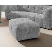 Hocker Velice, Silberfarben B: 72 Cm - Silberfarben/Schwarz, Design, Textil (72/44/72cm) - Livetastic