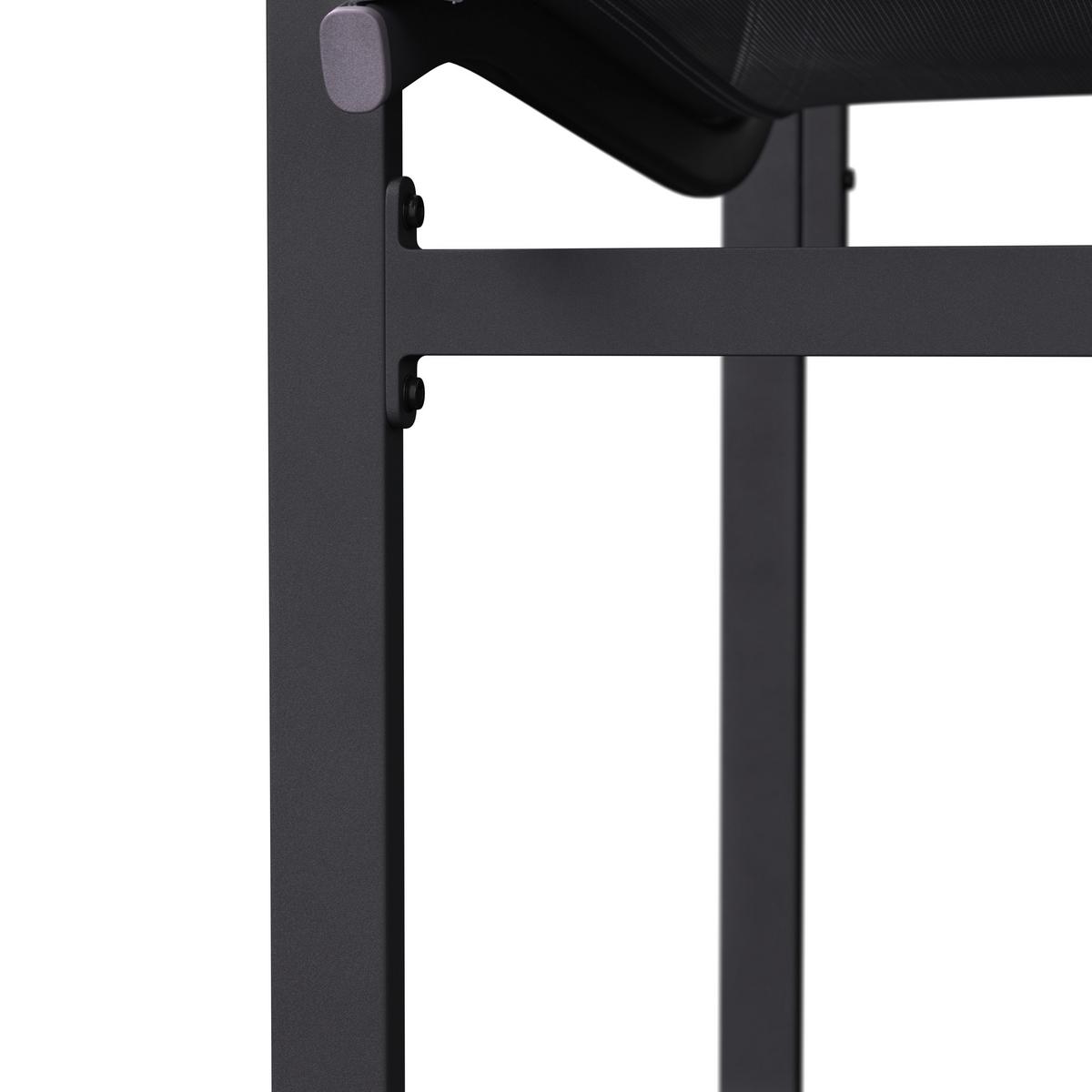 SADA ZAHRADNÍCH KŘESEL MATTEO - šedá/černá, Moderní, kov/textil (56/86/53cm) - Bessagi Garden