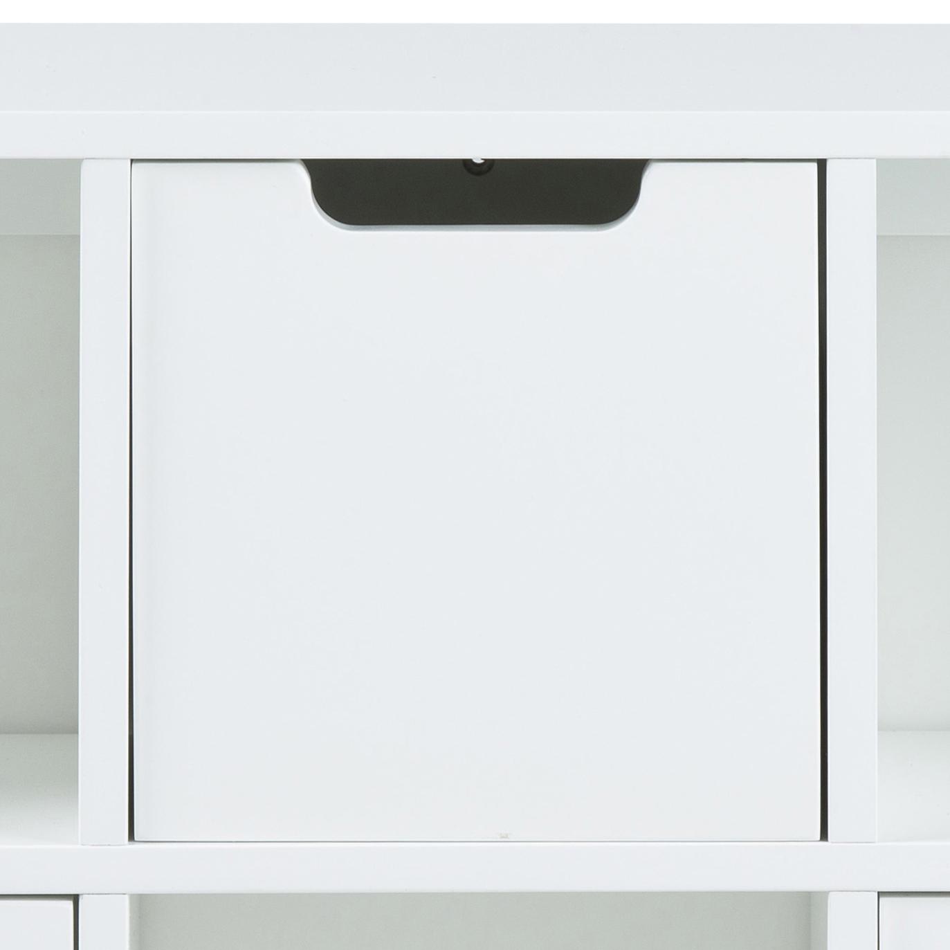 Regal mit Laden mitra B 58cm, Weiß - Weiß, Design, Holzwerkstoff (58/39/18cm) - Livetastic