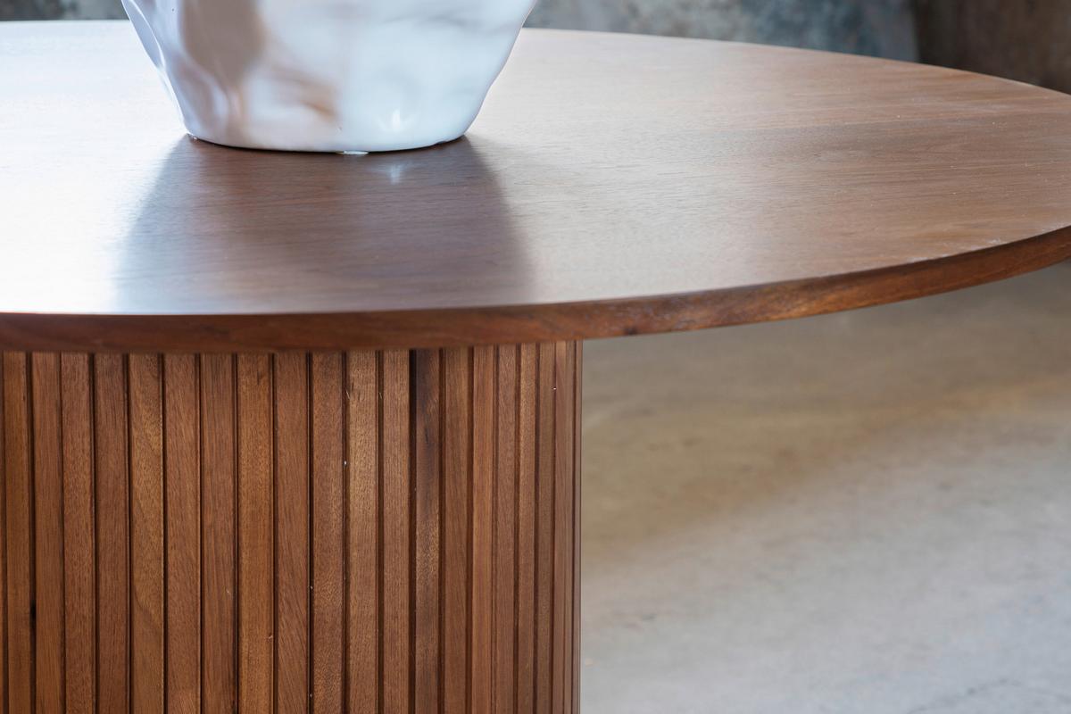 Esstisch Bianca - Walnussfarben, Design, Holzwerkstoff (110/110/75cm) - Livetastic