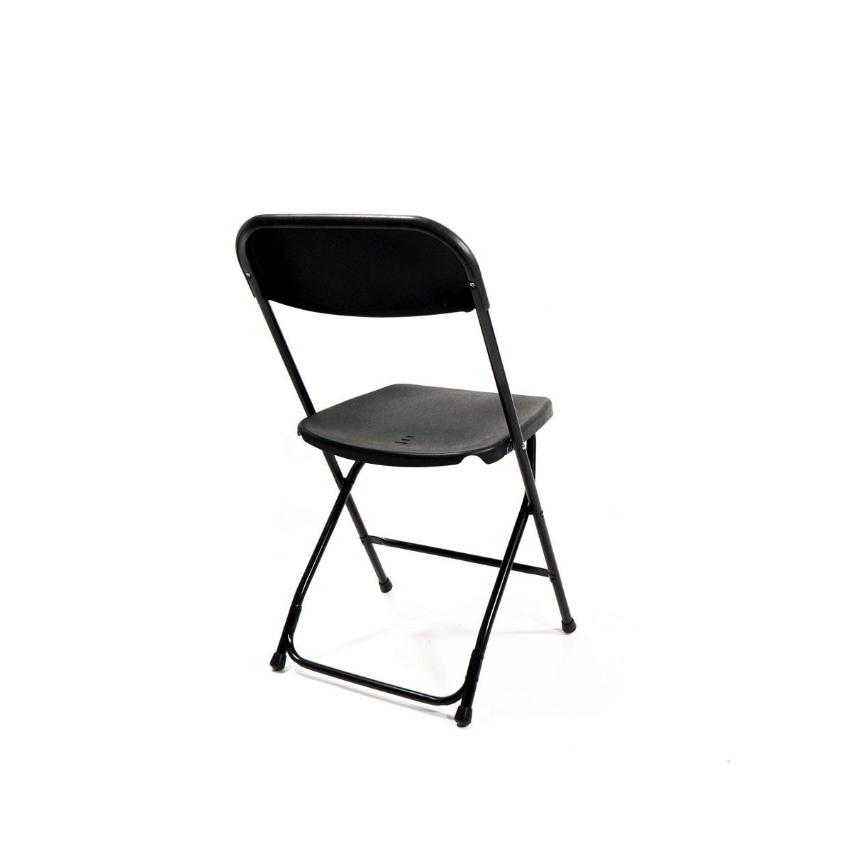 Klappsessel-set 7x Budget Klappstuhl - Schwarz, LIFESTYLE, Kunststoff/Metall (43/80/49cm)