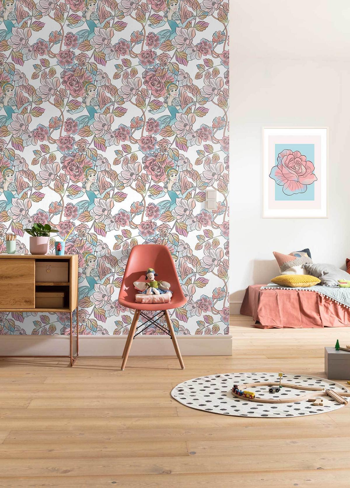 Fototapete Cinderella Blossom - Multicolor, Trend, Textil (200/280cm)