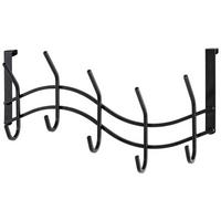 Hakenleiste Uschi B: 46 cm zum Einhängen 5 Haken - Schwarz, MODERN, Metall (46/24/8cm)