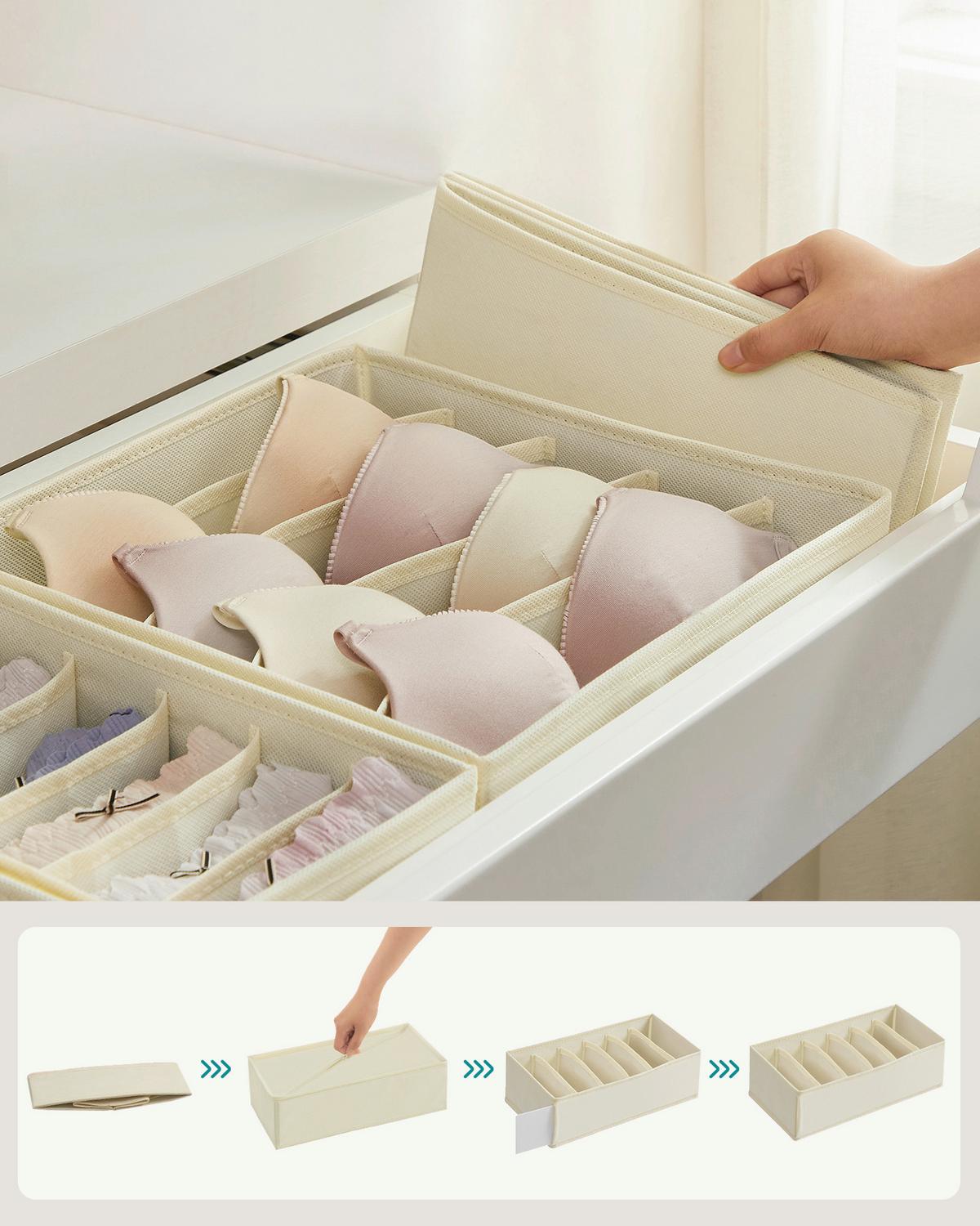 Schubladeneinteilung Aprikose B: 32cm - Aprikose, Basics, Papier/Textil (32/32/10/32/16cm)