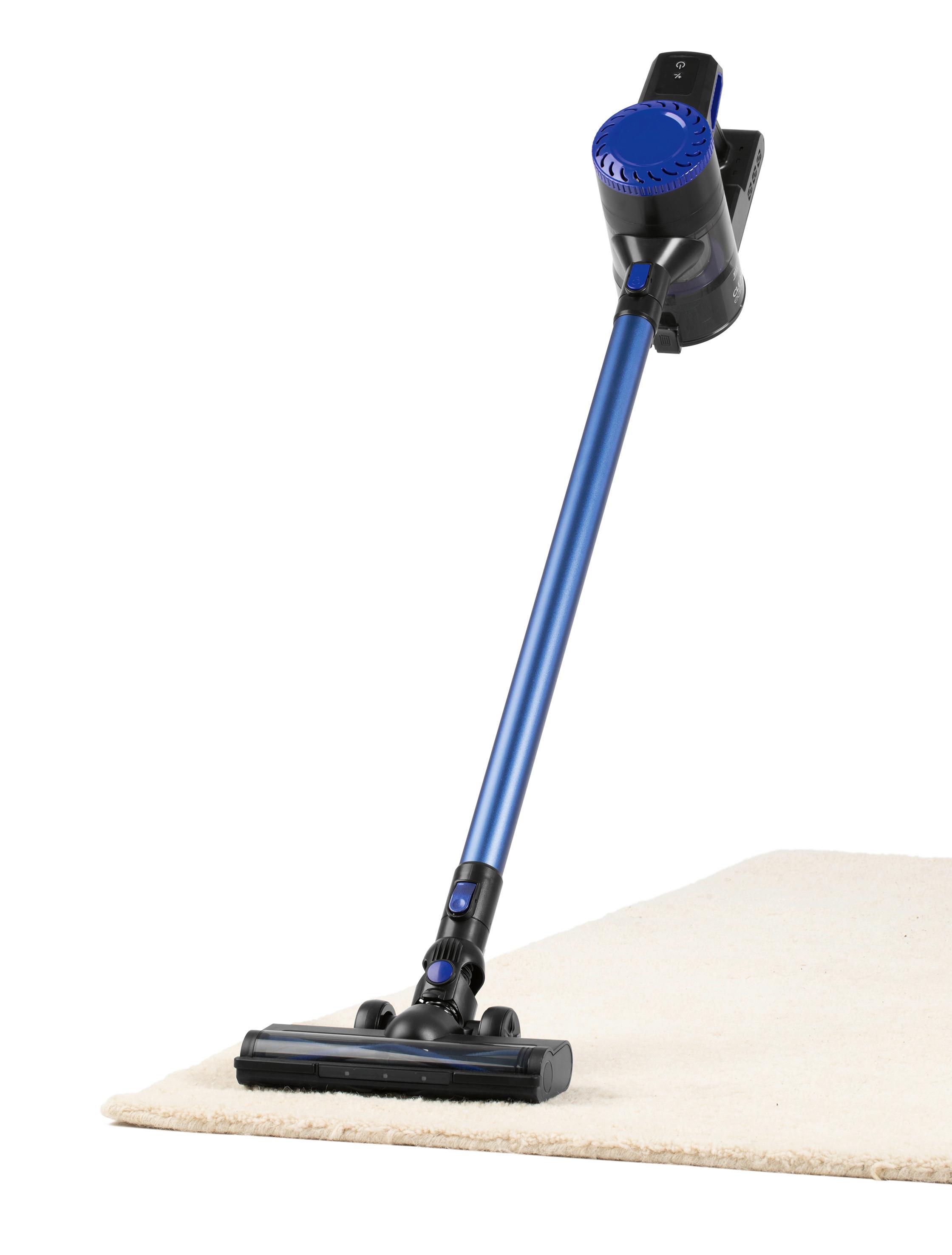 Akku-Zyklon-Staubsauger 22,2 V - Blau/Schwarz, MODERN, Kunststoff/Metall (33/12/113cm)