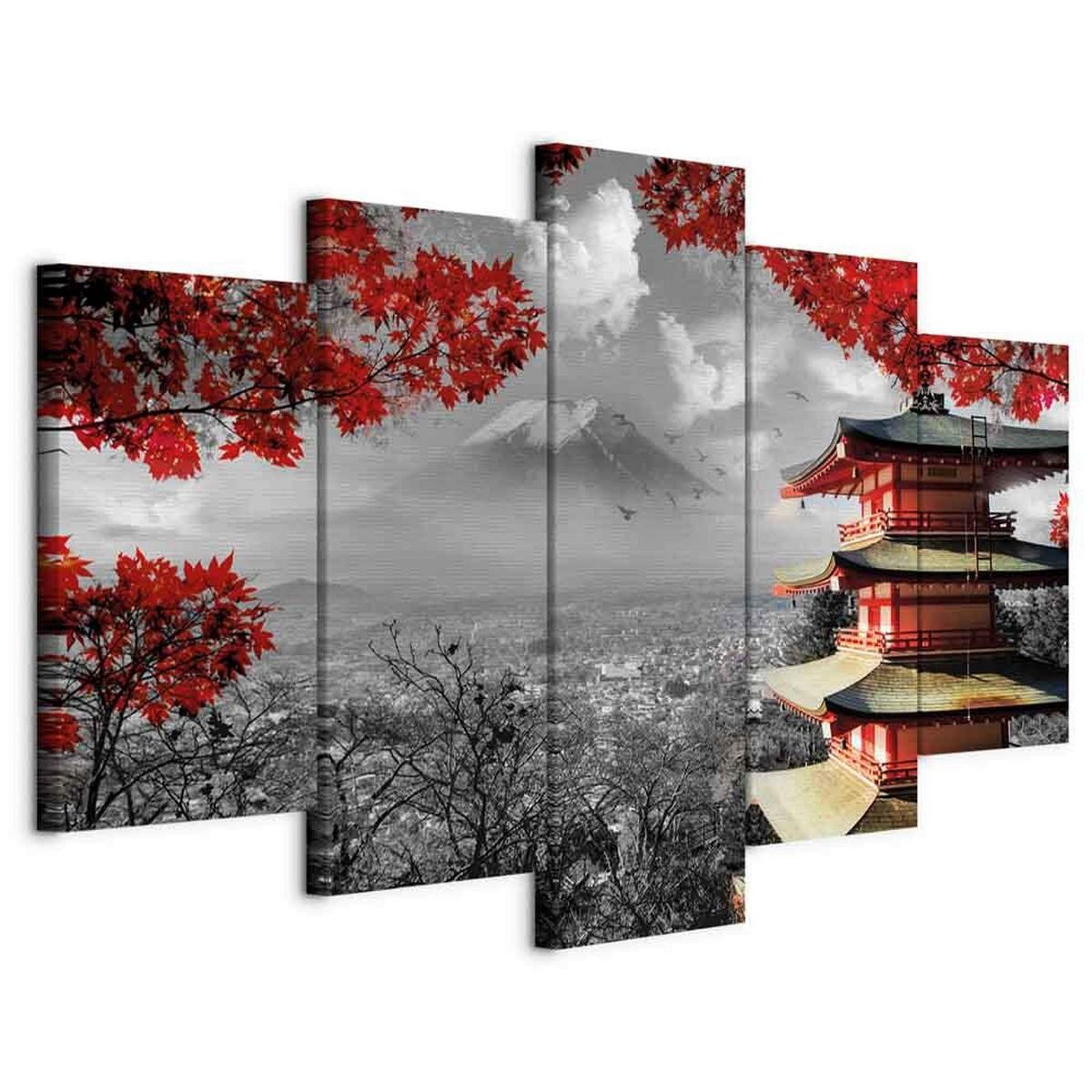 OBRAZ NA PLÁTNE ADVENTURE 5TLG. - viacfarebná, Basics, kompozitné drevo/textil (200/100/1,2cm) - artgeist