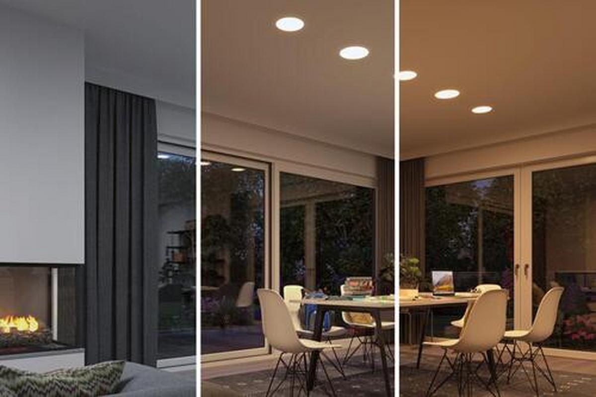 Led-paneel L: 21,5 Cm Mit Farbtemperaturwechsler - Weiß, Basics, Kunststoff (21,5/21,5/1cm) - Paulmann