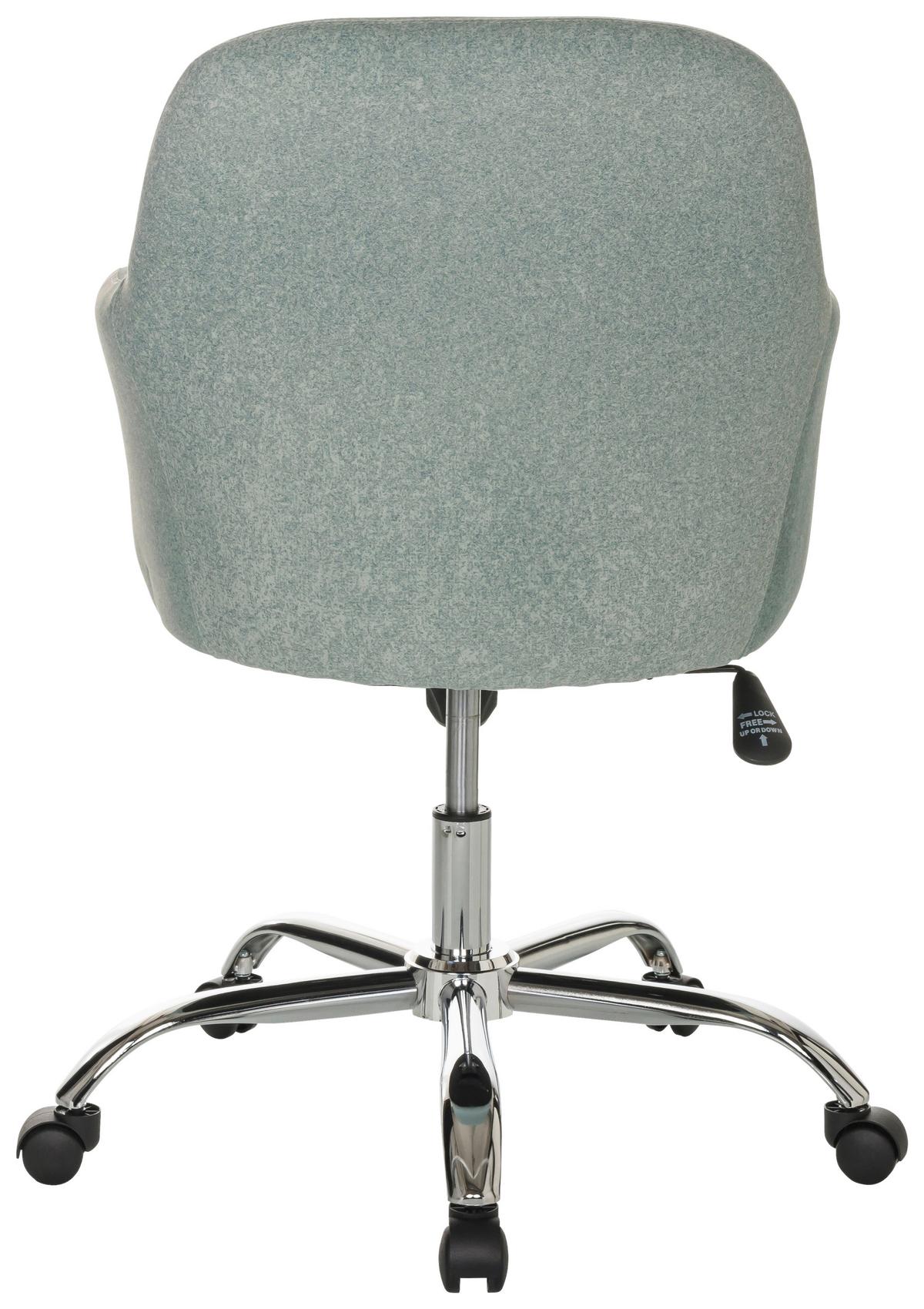 Drehstuhl Solao 300 - Chromfarben/Mintgrün, Basics, Kunststoff/Textil (68/85-94/68cm) - MID.YOU
