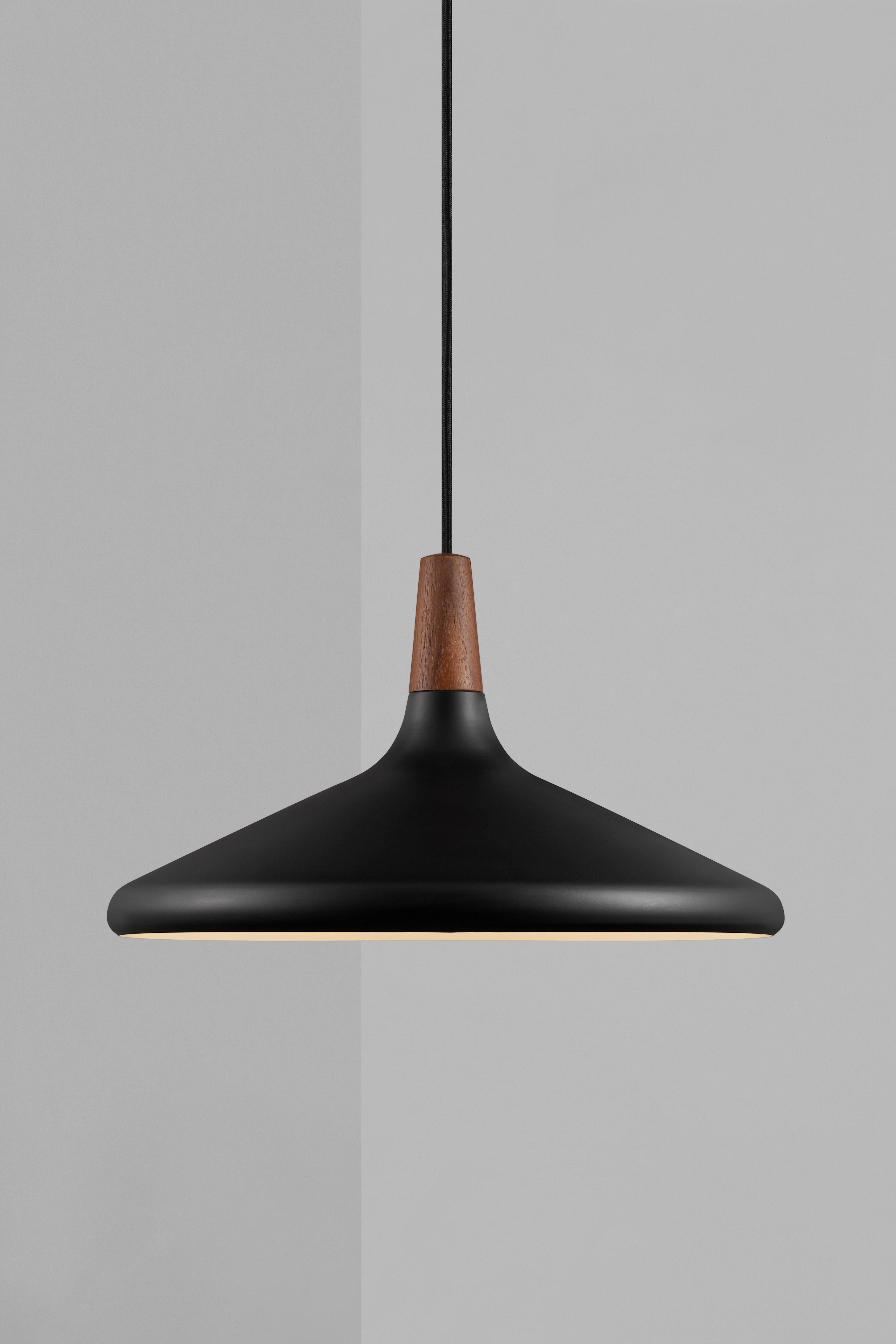 Hängeleuchte Schwarz D: 39 cm - Schwarz, Design, Holz/Metall (39cm) - Nordlux