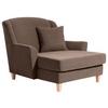 Big Sessel Mit Armlehnen Judith Velours Sahara - Naturfarben/Sahara, MODERN, Textil (136/107/142cm) - Max Winzer